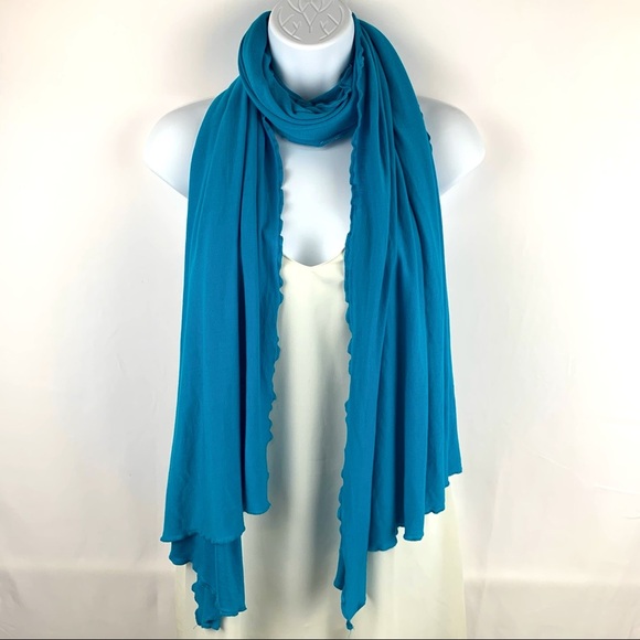Blue Comfy Chic Scarf Wrap Shawl - Picture 3 of 12